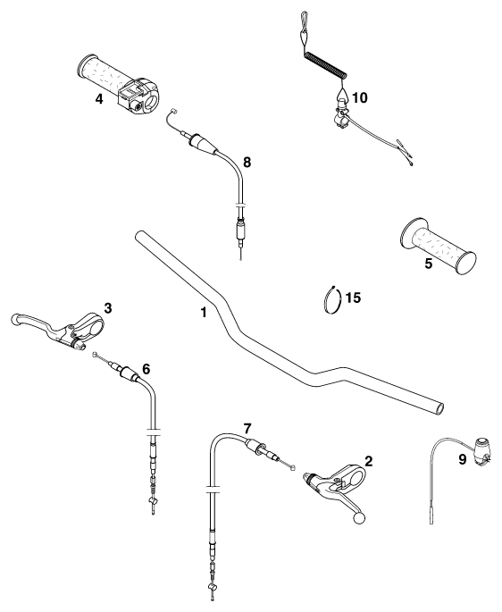 GUIDON ARMATURES POUR 50 MINI ADVENTURE 2000 (EU)