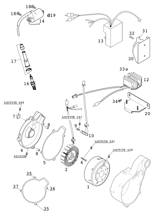 SYSTEME DE ALLUMAGE POUR 640 LC4 E 2000 EU