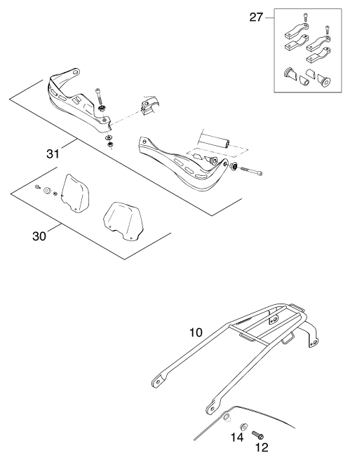 ACCESSOIRES POUR 400 EXC RACING 2000 (EU)