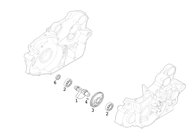 ARBRE DEQUILIBRAGE POUR 400 EXC RACING 2000 (EU)