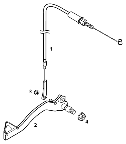 SYSTEME DE FREIN ARRIERE POUR 50 SX PRO SENIOR LC 2001 (EU)