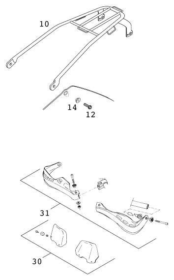 ACCESSOIRES POUR 125 EXC SIX DAYS 2001 EU