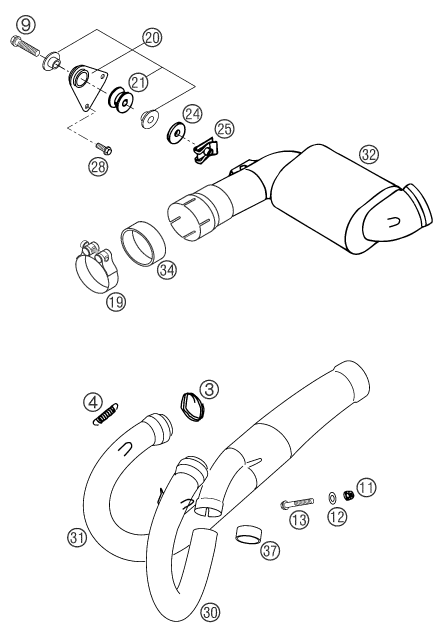 SYSTEME DECHAPPEMENT POUR 400 LS-E/ MIL 04 (EU)