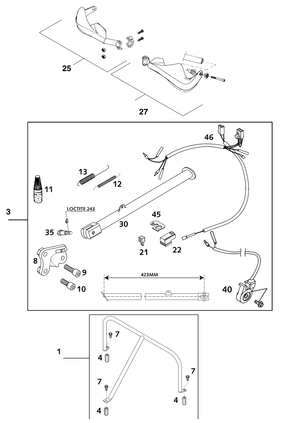 ACCESSOIRES POUR 640 ADVENTURE R 2001 EU