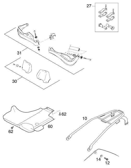 ACCESSOIRES POUR 250 EXC RACING 2001 (EU)