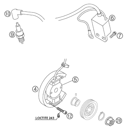 SYSTEME DE ALLUMAGE POUR 50 MINI ADVENTURE GS 2002 EU