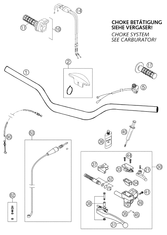 GUIDON ARMATURES POUR 660 SM FACTORY REPLICA 2002 EU