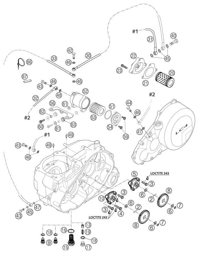 SYSTEME DE LUBRIFICATION POUR 660 SM FACTORY REPLICA 2002 EU