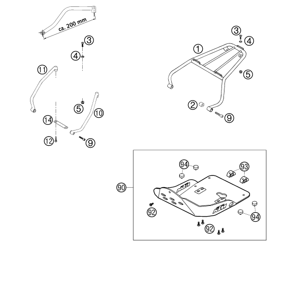 ACCESSOIRES POUR 640 LC4 E ORANGE 18L 2002 EU