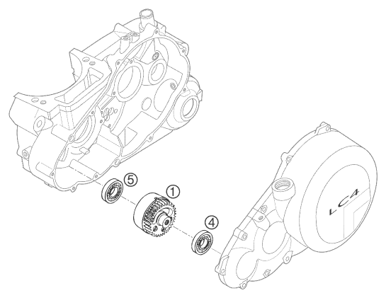 ARBRE DEQUILIBRAGE POUR 400 LC4 E 2000 EU
