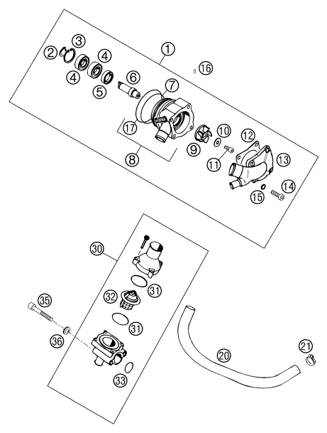 POMPE A EAU POUR 400 LC4-E 2000 (EU)