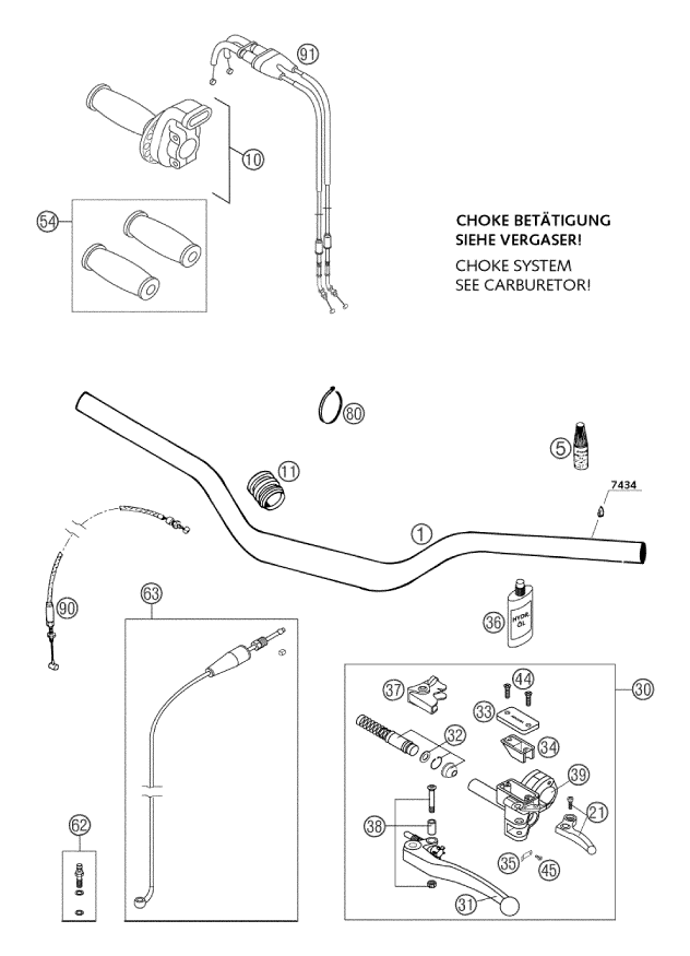 GUIDON ARMATURES POUR 660 RALLYE 2002 EU