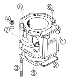 CYLINDRE POUR 660 SM FACTORY REPLICA 2002 EU