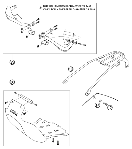 ACCESSOIRES POUR 250 EXC RACING 2002 (EU)