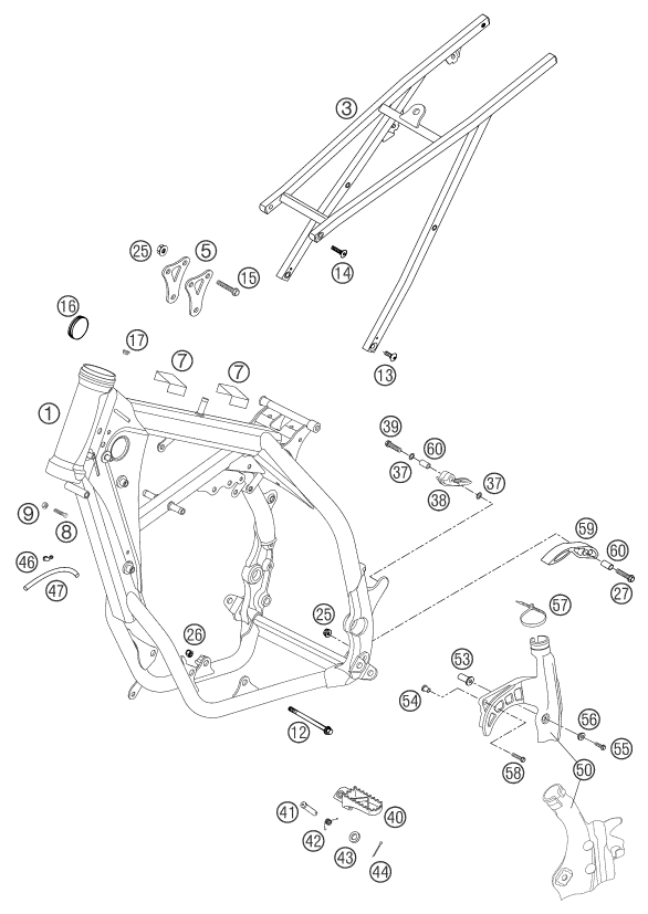 CADRE POUR 250 SX 2003 EU