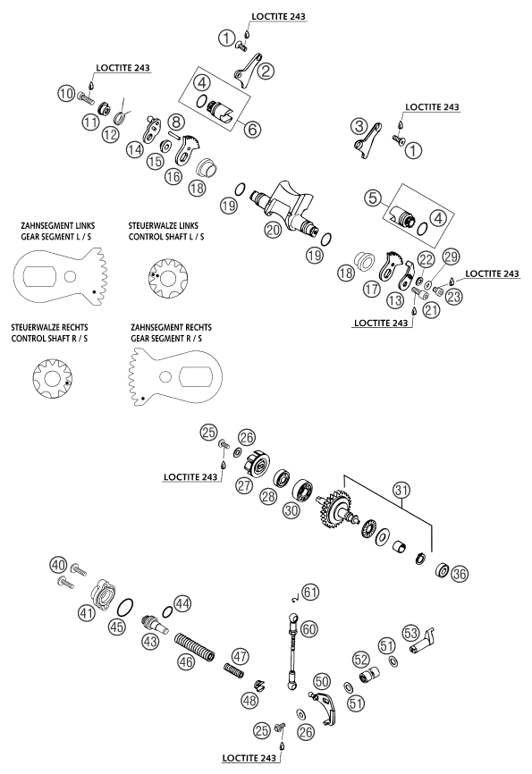 VALVE D ECHAPPEMENT POUR 250 SX 2003 (EU)