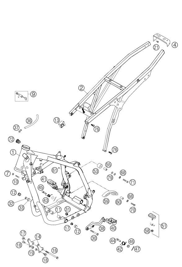CADRE POUR 660 SMC 2003 EU