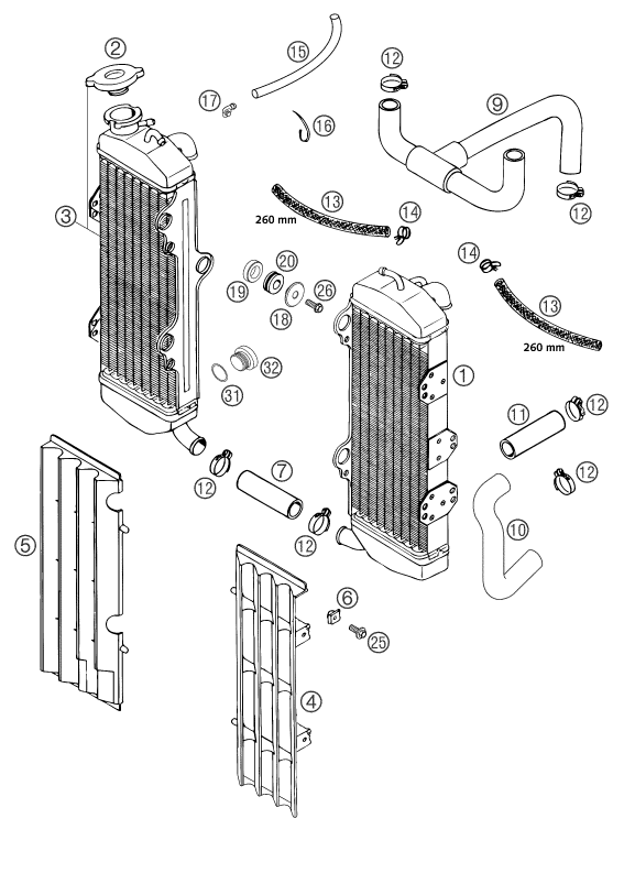 SYSTEME DE REFROIDISSEMENT POUR 660 SMC 2003 (EU)