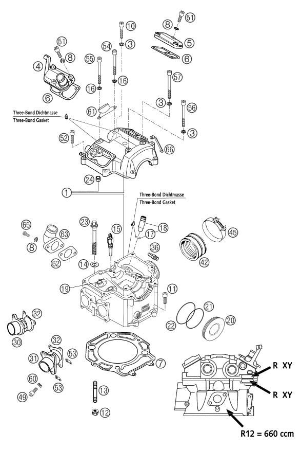 CULASSE POUR 660 RALLYE COSTUMER 2004 EU