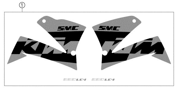 KIT DECO POUR 660 SMC 2004 EU
