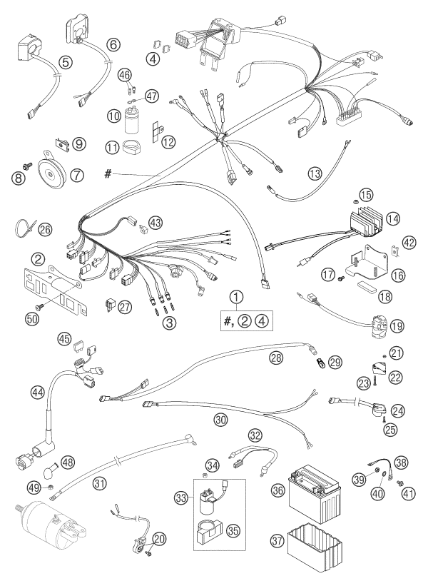 FAISCEAU DE CABLES POUR 625 SMC 2004 (AU/GB)