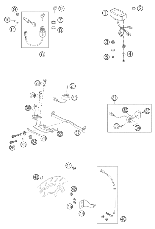 INSTRUMENTS SYSTEME DE VERROUILLAGE POUR 625 SMC 2004 (AU/GB)