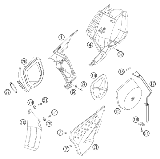 FILTRE A AIR POUR 450 SMS EU