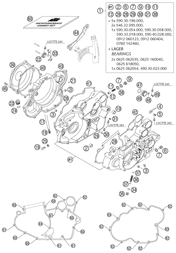CARTER MOTEUR POUR 450 SMS EU
