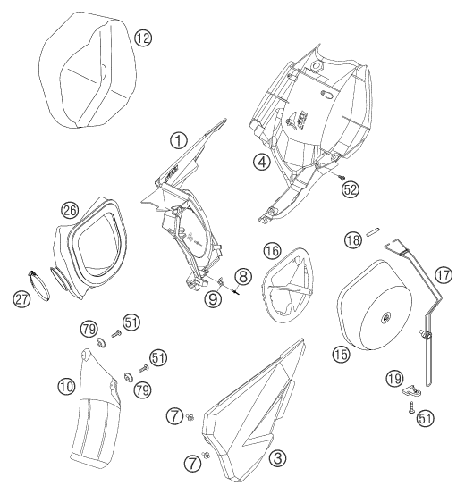 FILTRE A AIR POUR 560 SMR 2006 EU