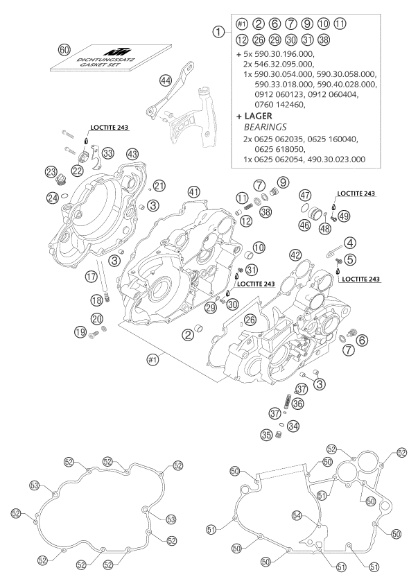 CARTER MOTEUR POUR 450 SMR 2004 EU