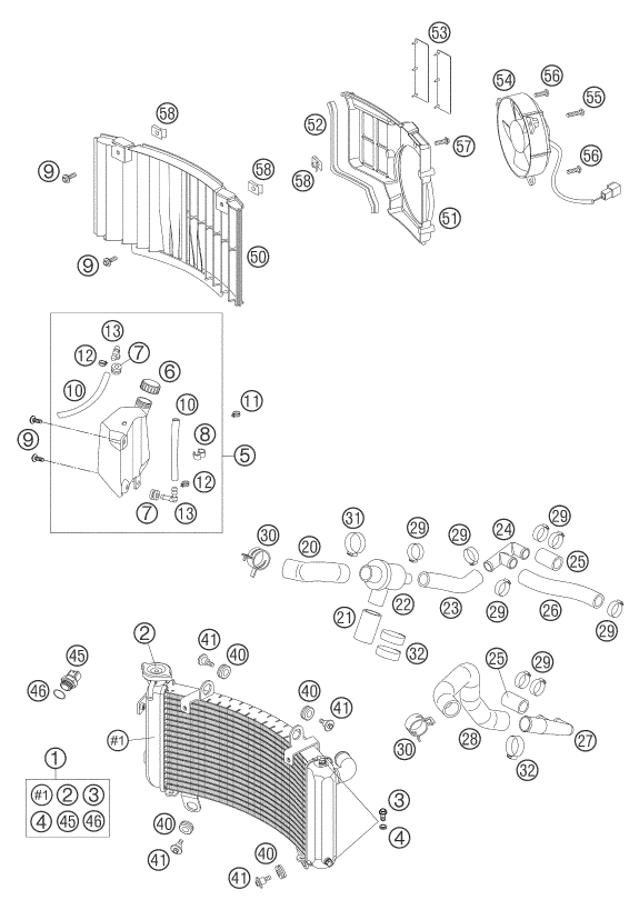 SYSTEME DE REFROIDISSEMENT POUR 1190 RC 8 2007 EU