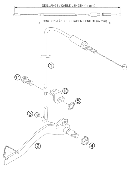 SYSTEME DE FREIN ARRIERE POUR 50 MINI ADVENTURE 2004 EU