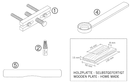 OUTILS SPECIAUX MOTEUR POUR 50 MINI ADVENTURE 2005 (EU)