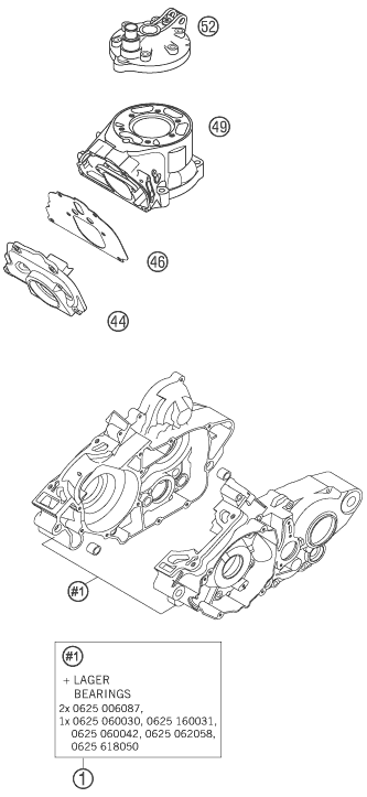PIECES NEUVES POUR 125 EXC 2005 EU
