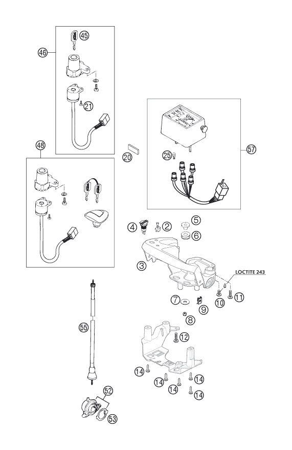 INSTRUMENTS SYSTEME DE VERROUILLAGE POUR 400 LS-E/ MIL 2005 (EU)