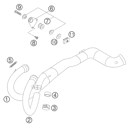 SYSTEME DECHAPPEMENT POUR 640 ADVENTURE 2007 (AU/GB)