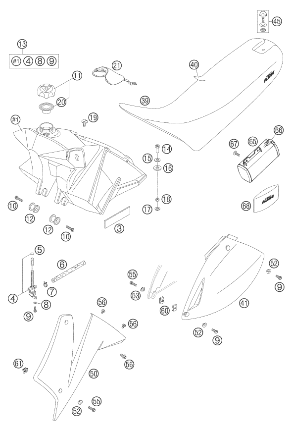 RESERVOIR SELLE POUR 625 SXC 2005 (AU/GB)