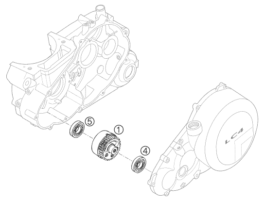 ARBRE DEQUILIBRAGE POUR 640 DUKE II COL 2 LAST 2006 EU