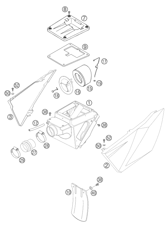 FILTRE A AIR POUR 625 SMC 2005 (AU/GB)