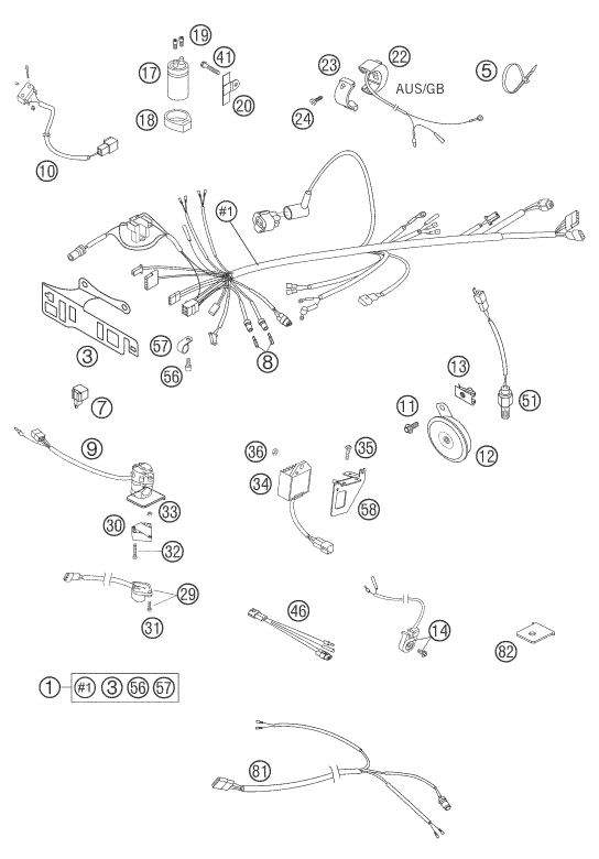 FAISCEAU DE CABLES POUR 660 SMC 2005 (EU)