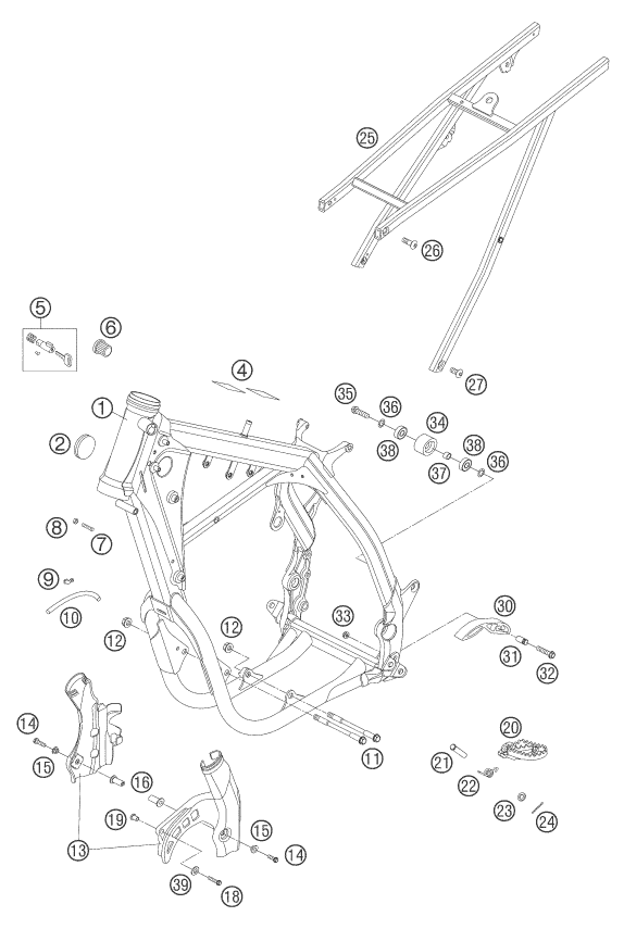 CADRE POUR 450 SX RACING 2005 EU