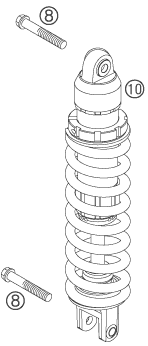 AMORTISSEUR POUR 250 EXC RACING 2006 EU