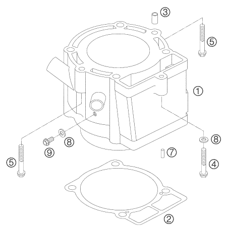 CYLINDRE POUR 400 EXC FACTORY RACING EU