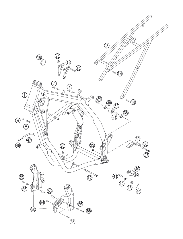 CADRE POUR 250 SX 2006 EU