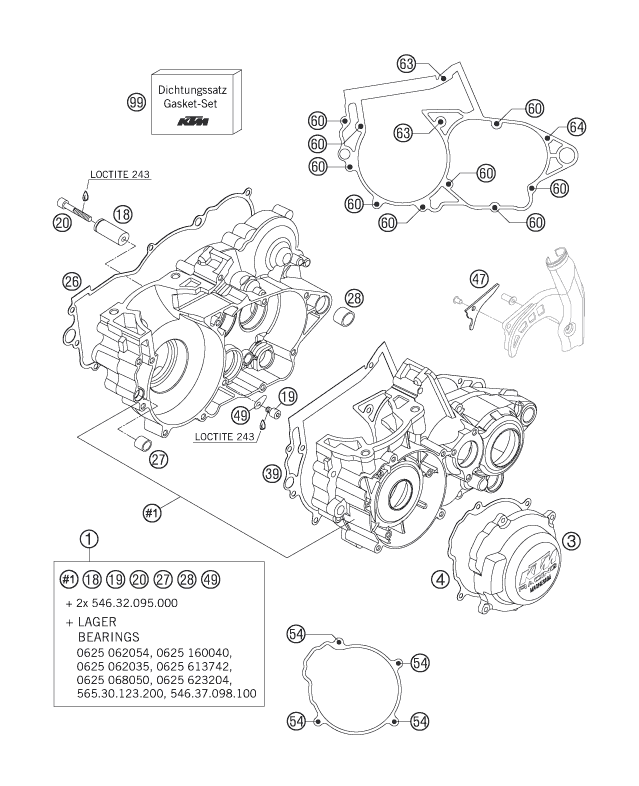 CARTER MOTEUR POUR 250 SXS 2007 EU