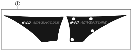 KIT DECO POUR 640 ADVENTURE 2007 (AU/GB)