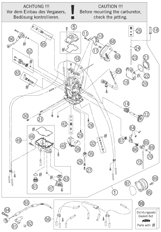 CARBURATEUR POUR 660 RALLY FACTORY REPLICA 2007 EU