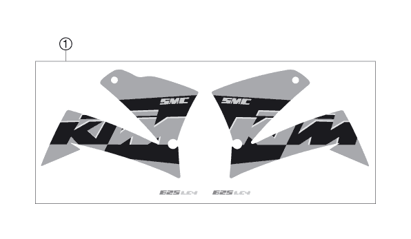 KIT DECO POUR 625 SMC 2004 EU