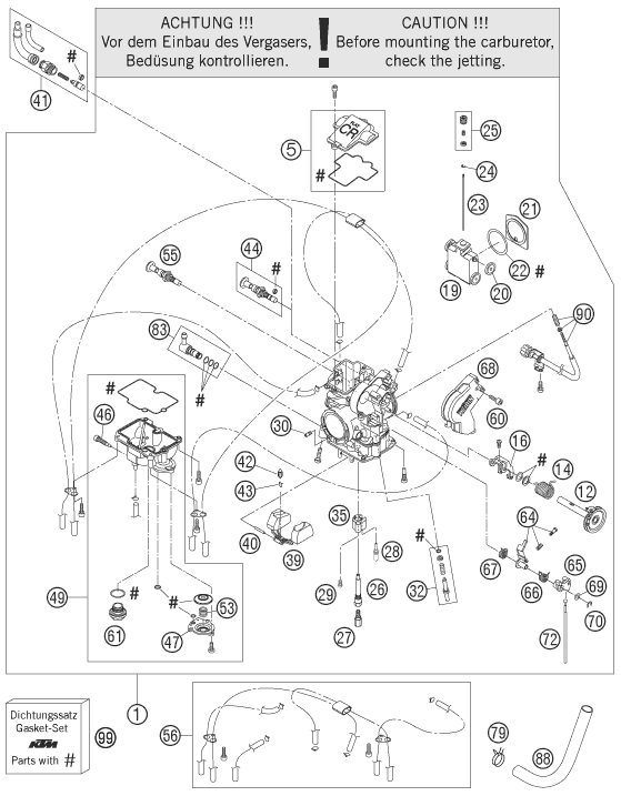 CARBURATEUR POUR 450 SMR 2006 (EU)