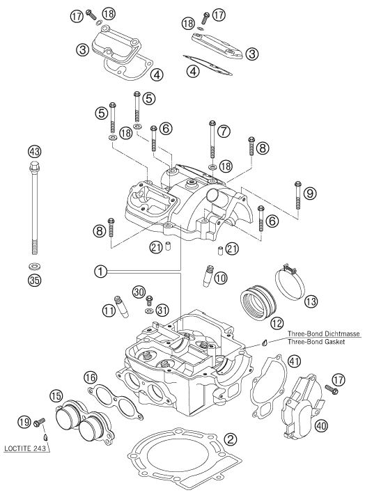 CULASSE POUR 540 SXS 2006 (EU)